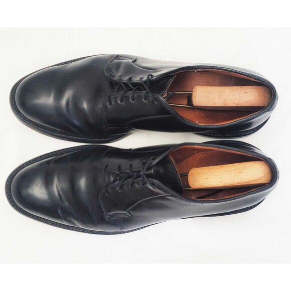 Allen Edmonds Mens Black Leeds Shell Cordovan Derby Dress Shoe 11.5 B - Picture 10 of 12